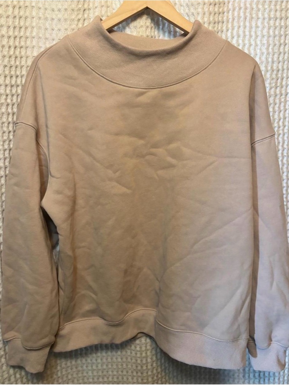 Women's Cream Mock Neck Sweater